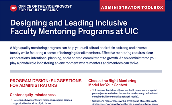 Mentoring at UIC Toolkit Header Screenshot